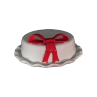 Prato de bolo com tampa